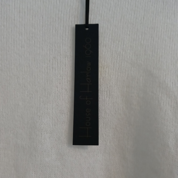 NWT Cashmere HOUSE OF HARLOW 1960 Shoulder Detail Accent Sweater Pullover - Picture 4 of 5